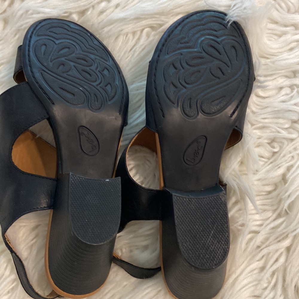 BOC Leather Women's Sandals size 10 see all photos for condition color black - Picture 8 of 12
